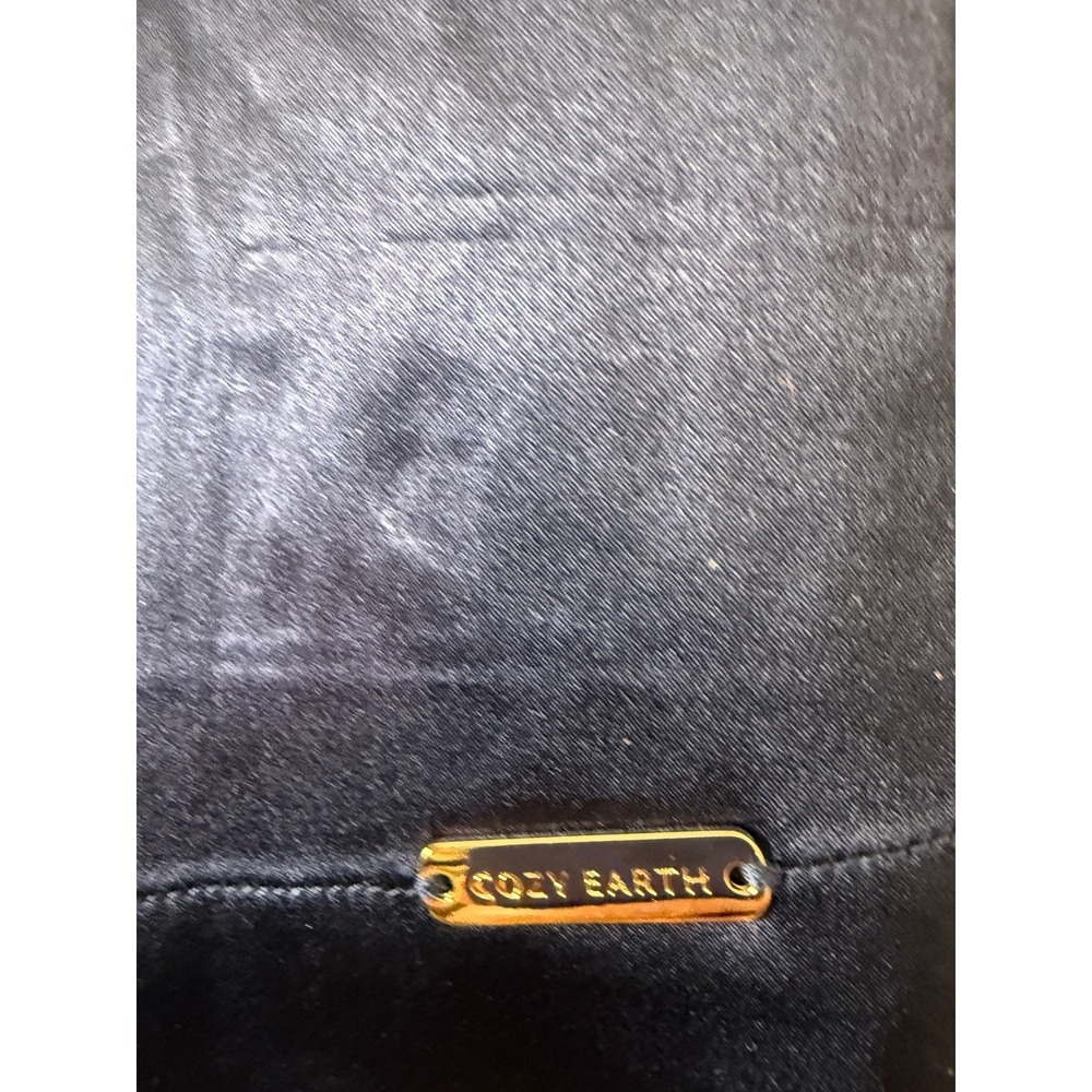 Cozy Earth Serenity 100Silk Classic Long Sleeve Pajama Top Navy XS Luxury NWTS - Picture 9 of 9